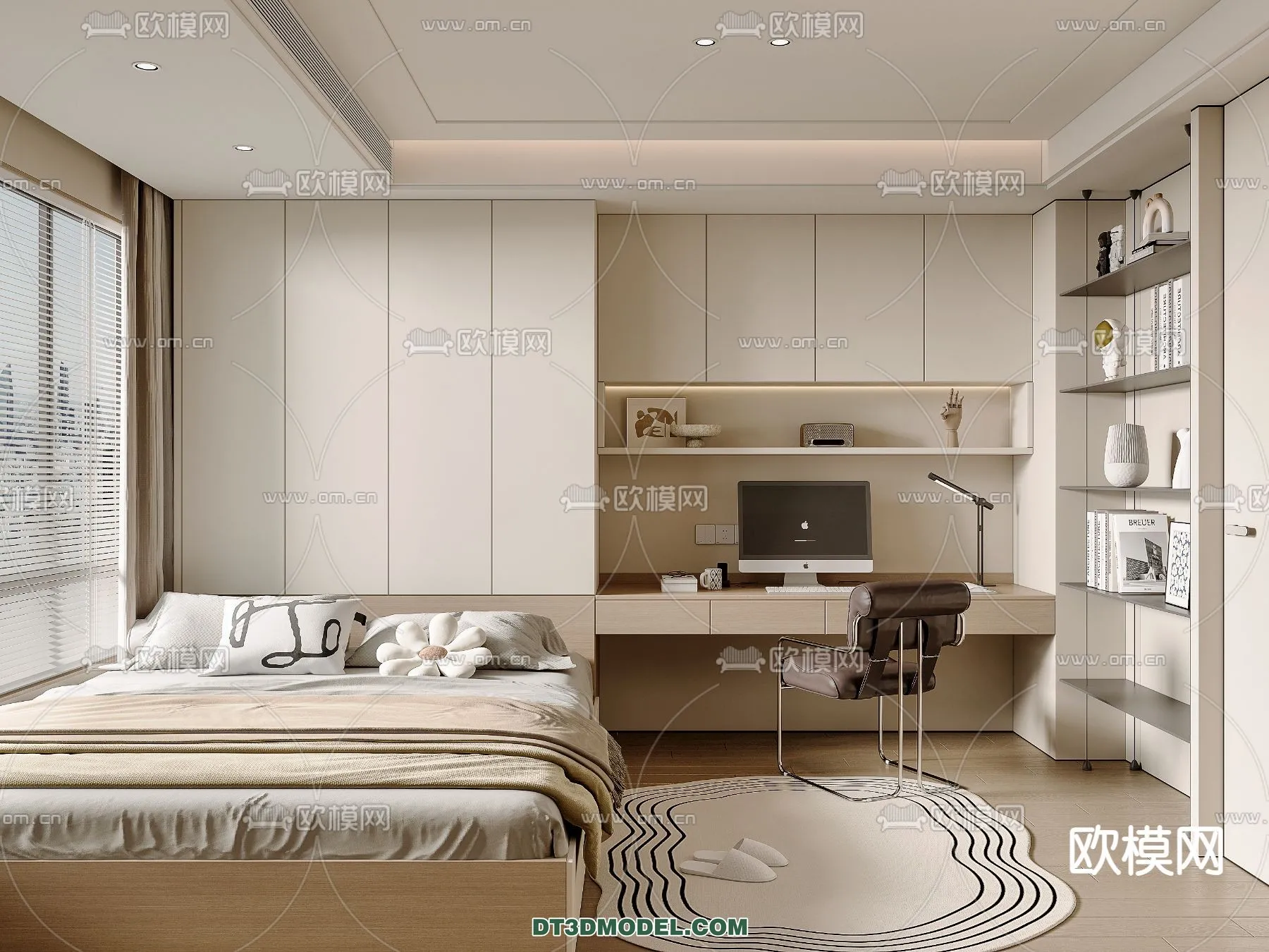 Tatami Bedroom – Japan Bedroom – 3D Scene – 059
