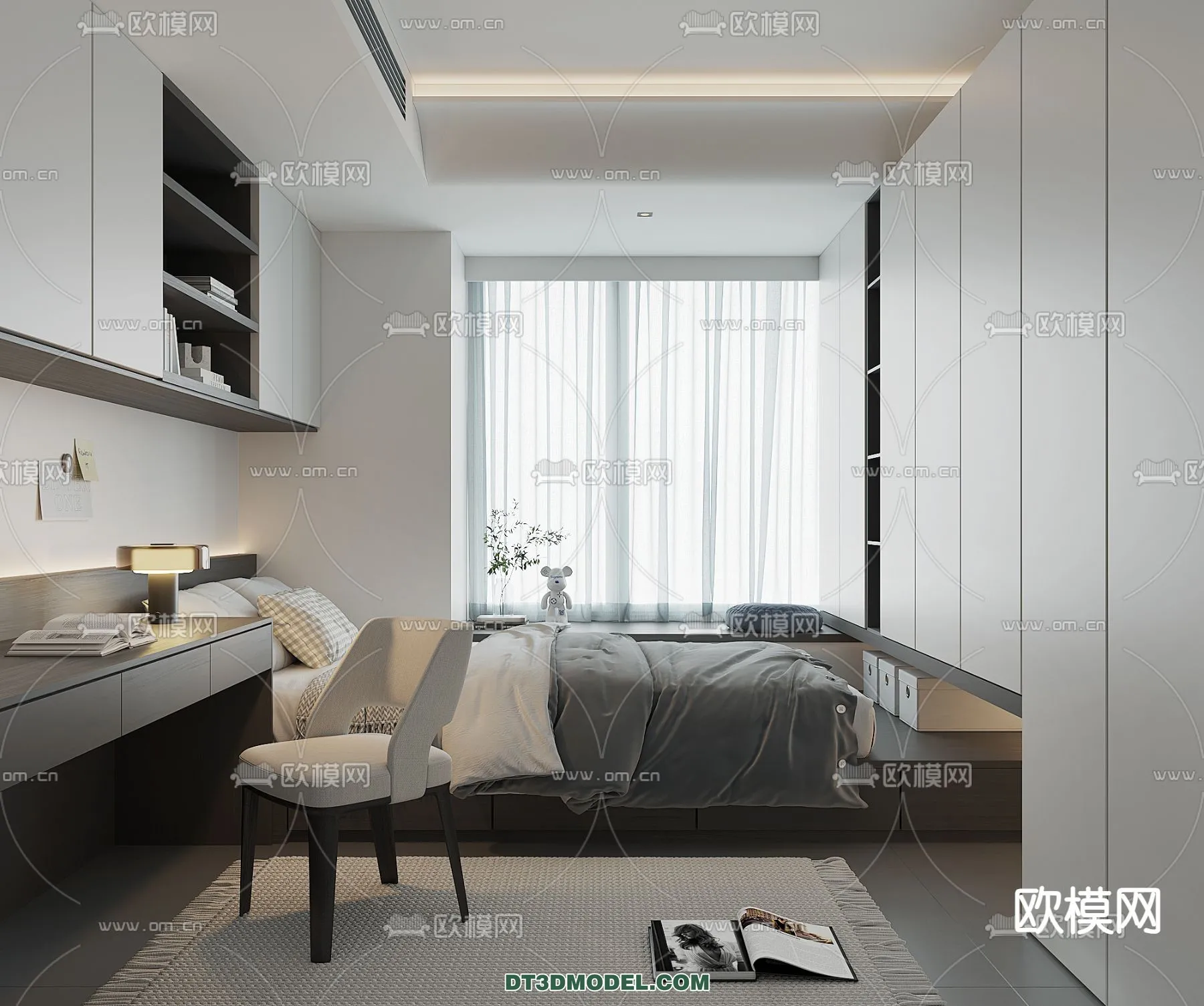 Tatami Bedroom – Japan Bedroom – 3D Scene – 061