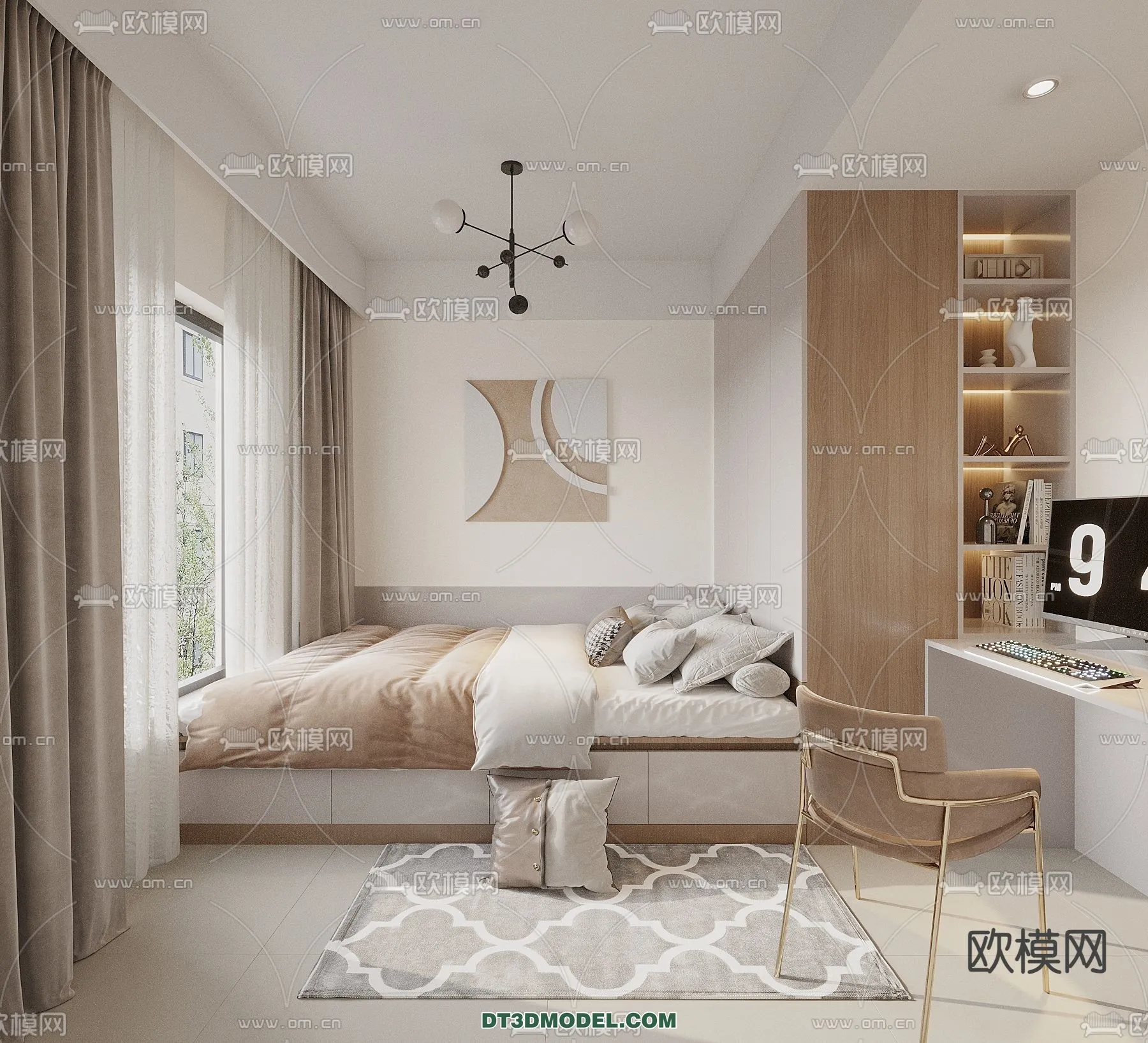 Tatami Bedroom – Japan Bedroom – 3D Scene – 064