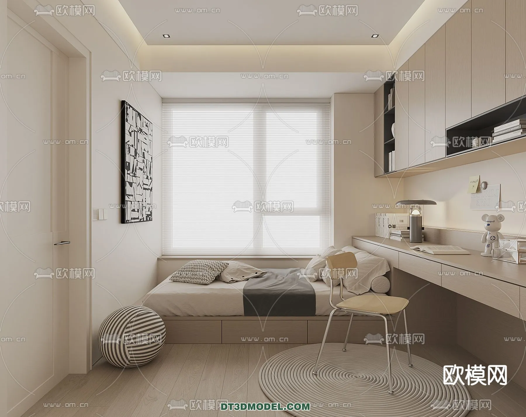 Tatami Bedroom – Japan Bedroom – 3D Scene – 066