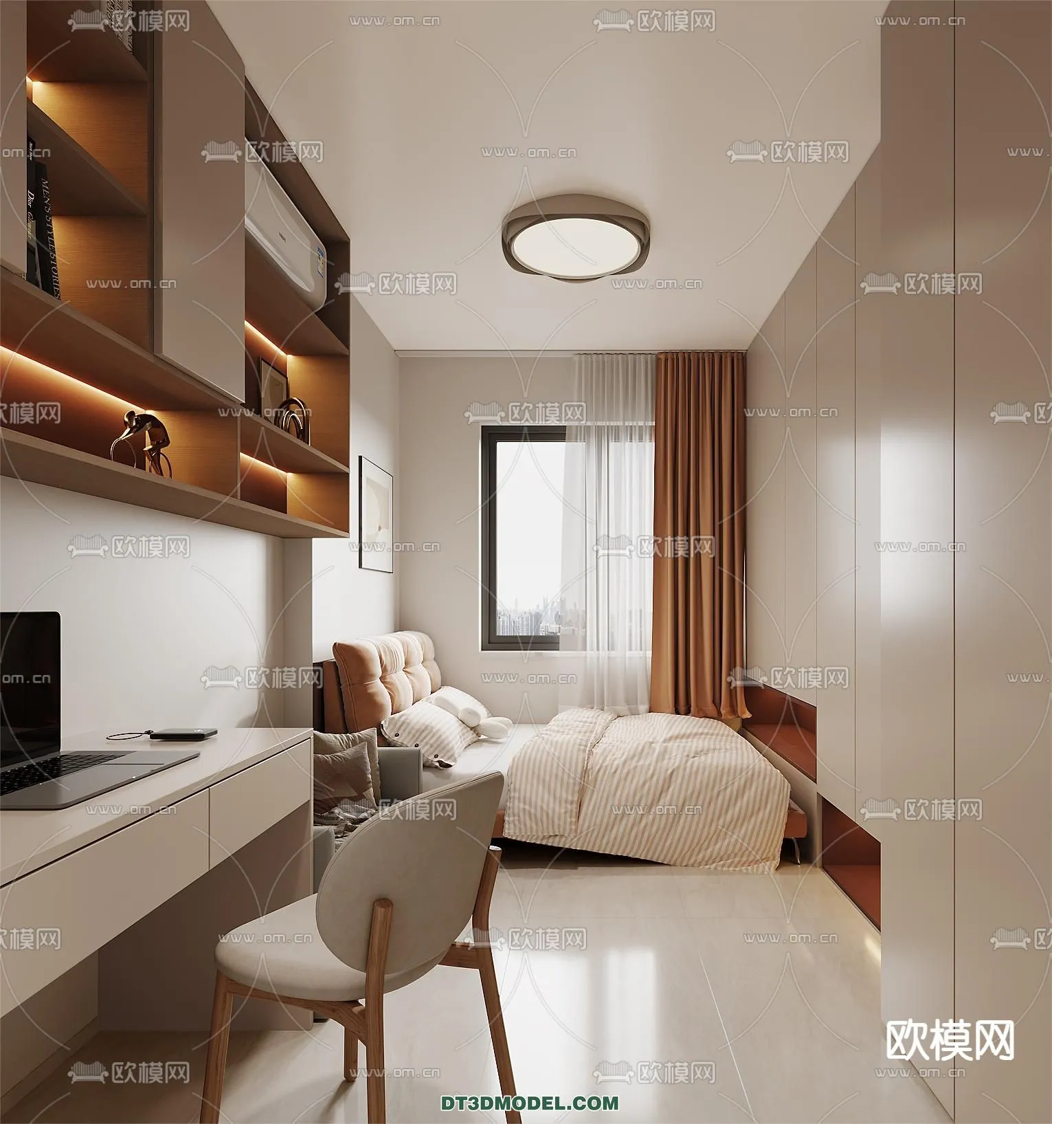Tatami Bedroom – Japan Bedroom – 3D Scene – 067