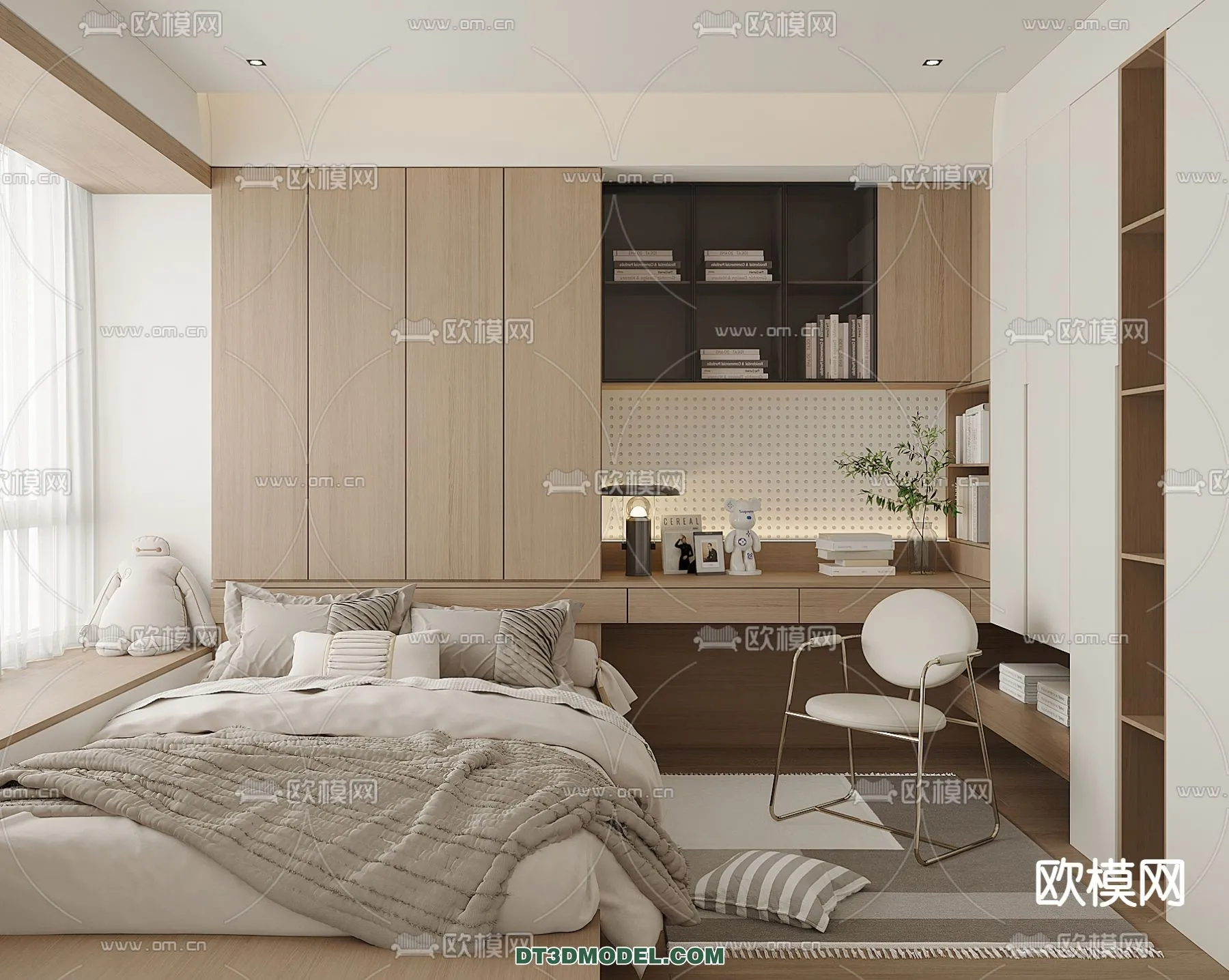 Tatami Bedroom – Japan Bedroom – 3D Scene – 069