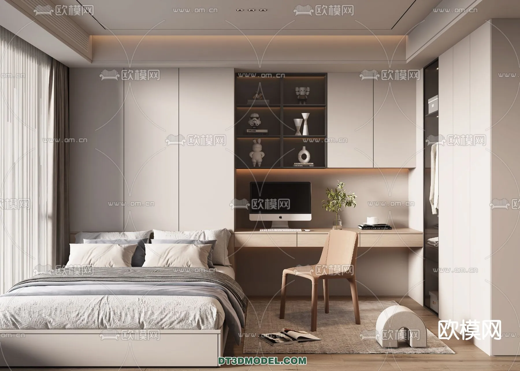 Tatami Bedroom – Japan Bedroom – 3D Scene – 071