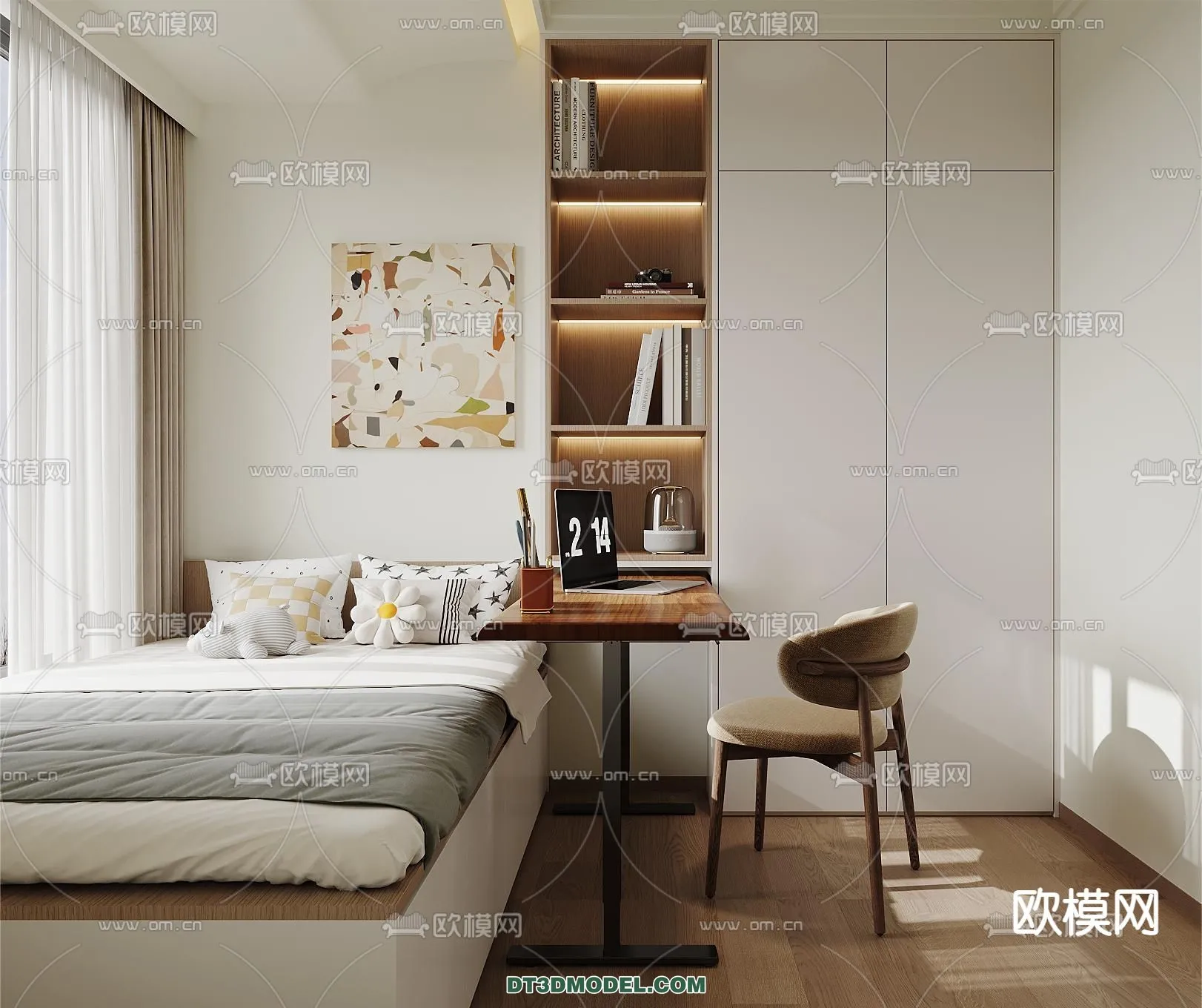 Tatami Bedroom – Japan Bedroom – 3D Scene – 077