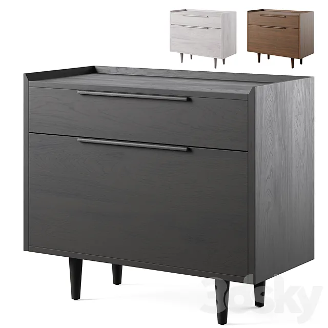 Tate Lateral File Cabinet by Crate and Barrel 3ds Max