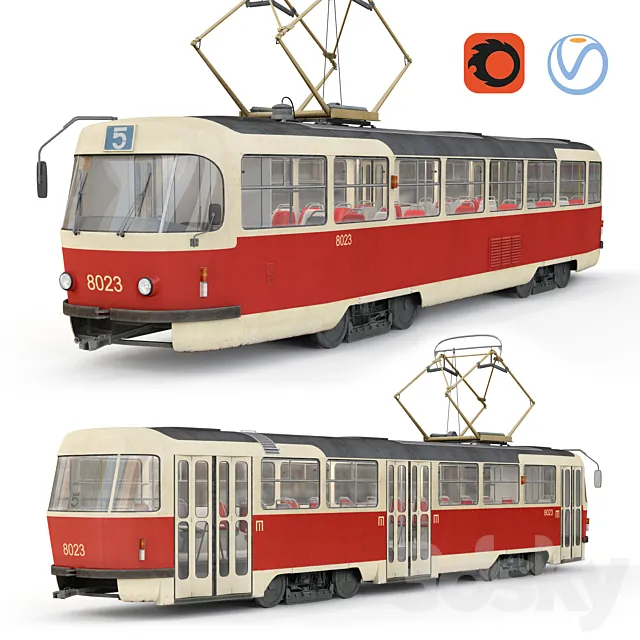 Tatra tram T3 3DSMax File