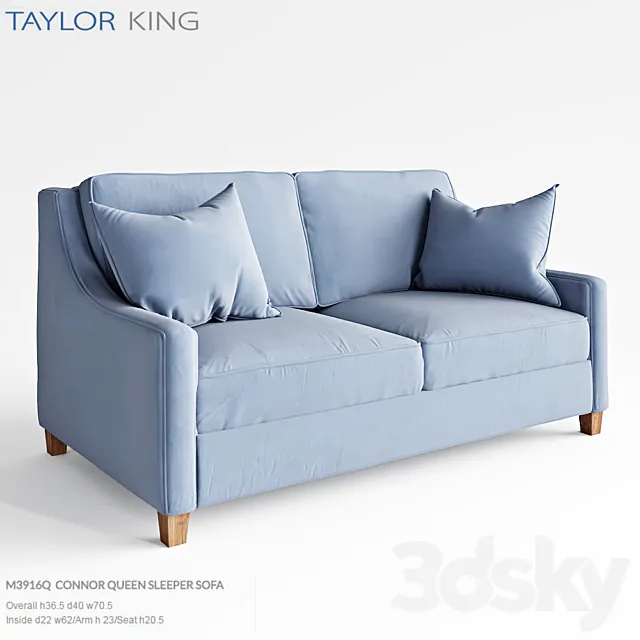 Taylor King Connor Queen Sleeper Sofa M3916Q 3DSMax File