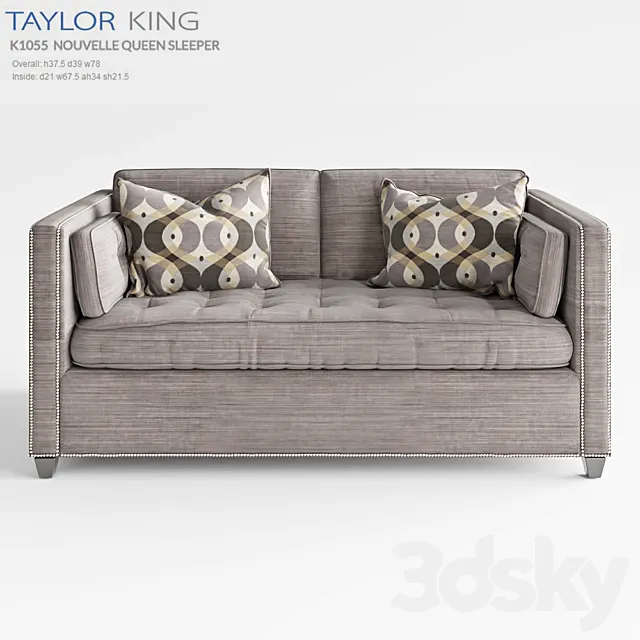 TAYLOR KING NOUVELLE QUEEN SLEEPER 3ds Max