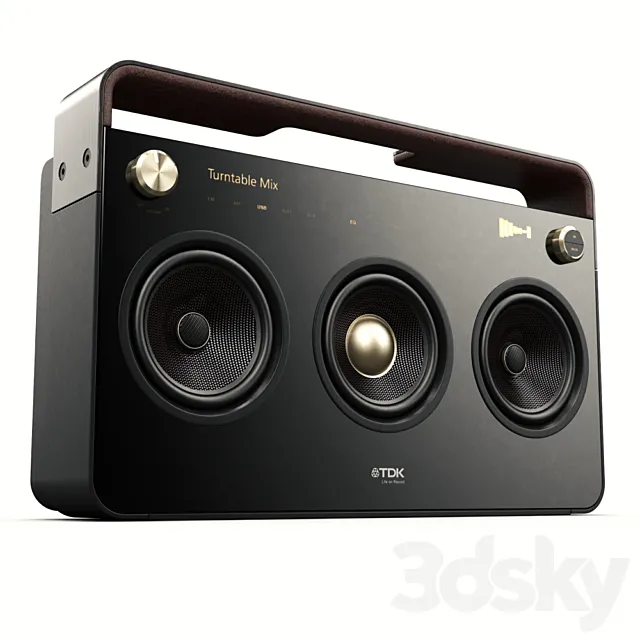TDK 3 Speaker Boombox 3DSMax File