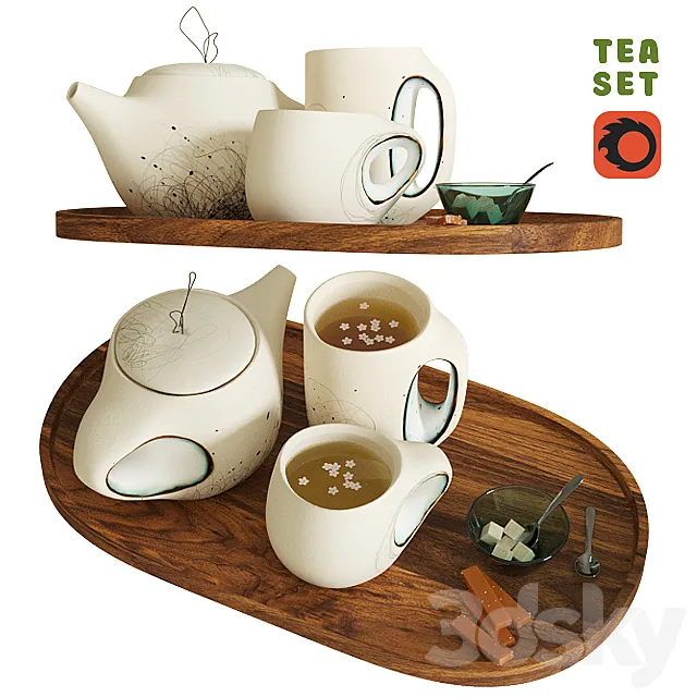 Tea set 3DSMax File