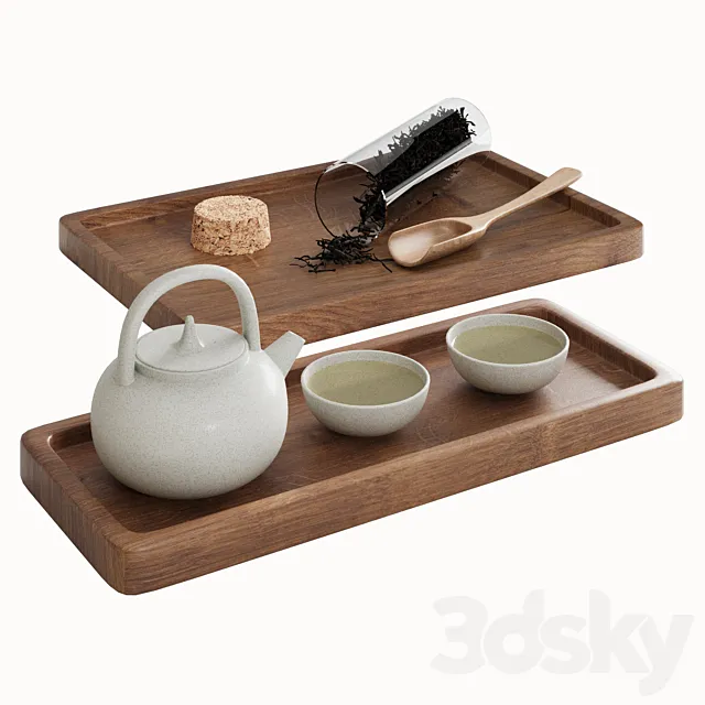 Tea Set 3dsMax Model