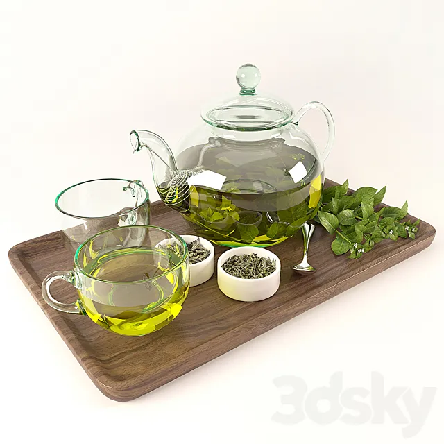 Tea Sets 3DS Max Model