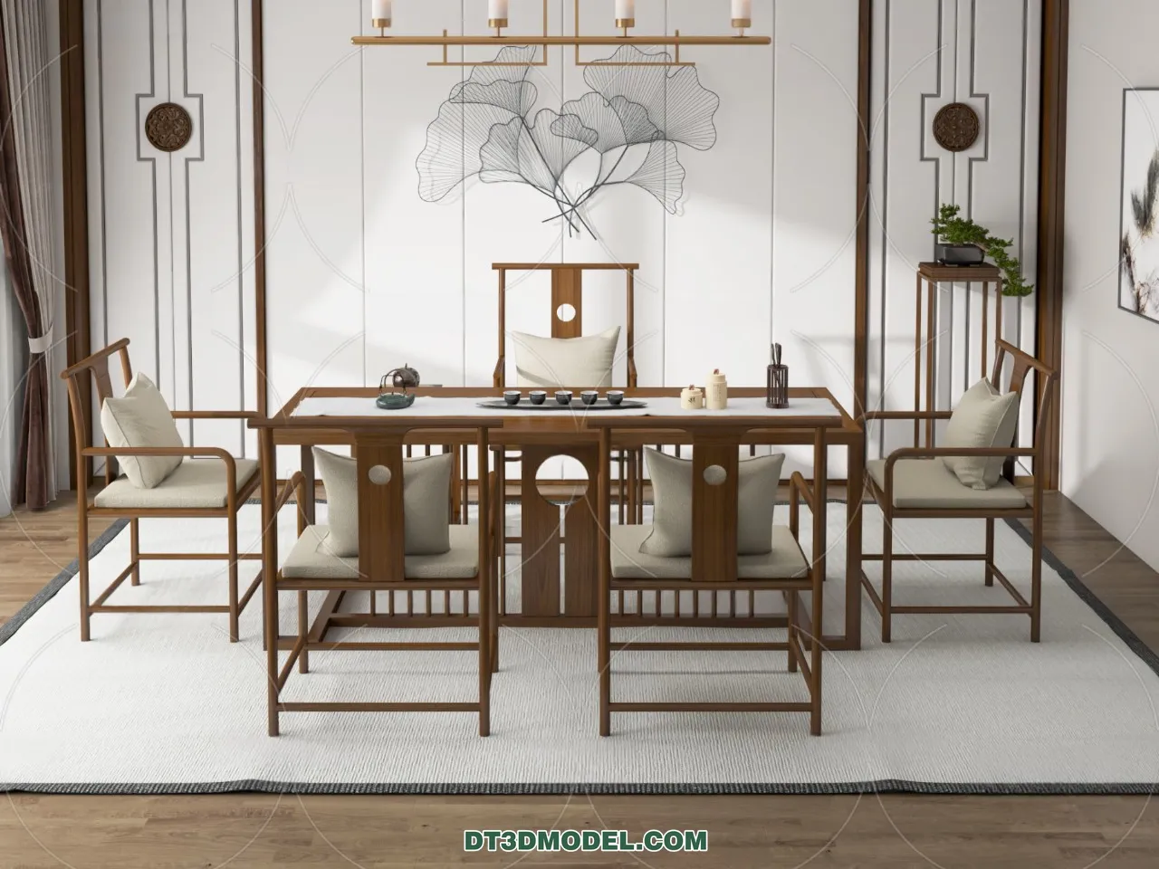 TEA TABLE – 3D Model For Interior Design – 161