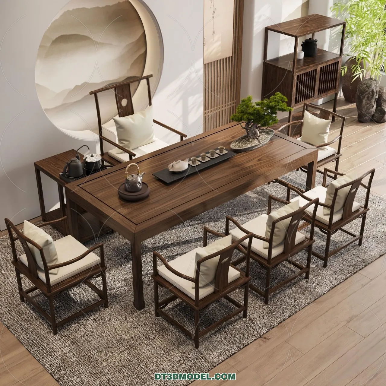 TEA TABLE – 3D Model For Interior Design – 172