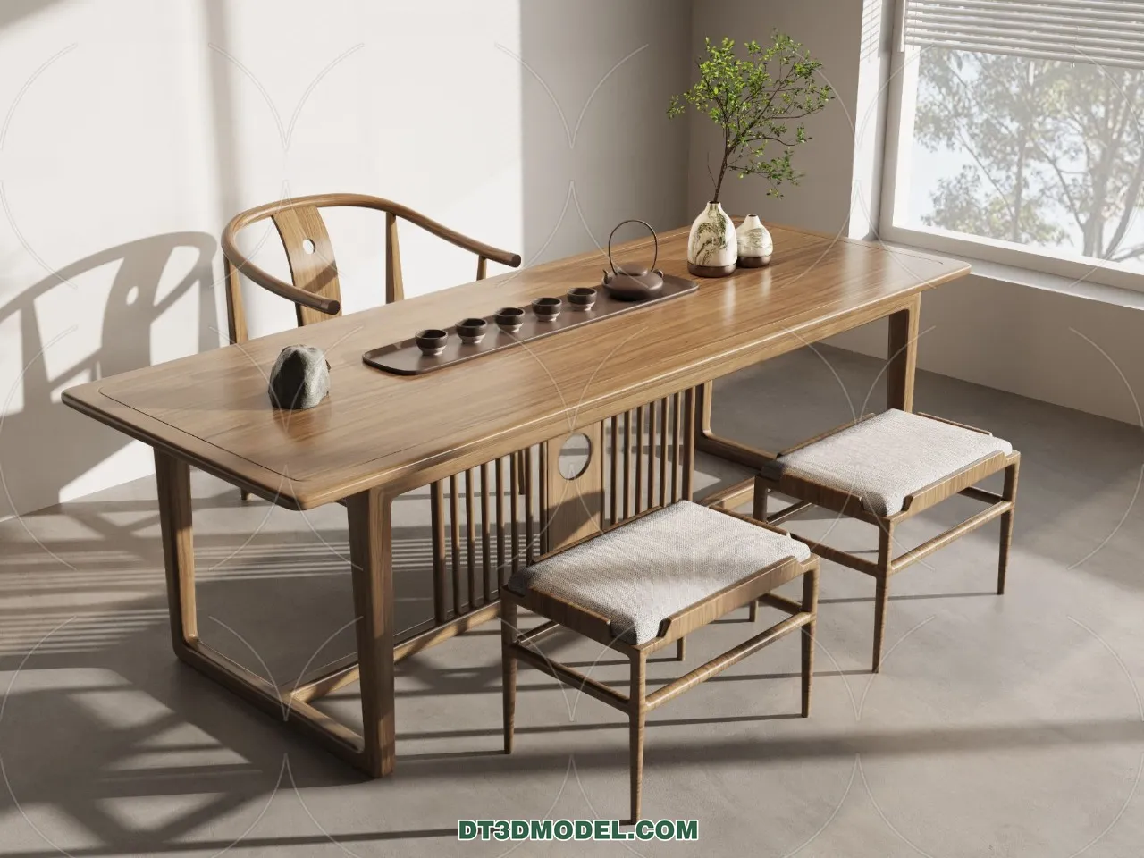 TEA TABLE – 3D Model For Interior Design – 182