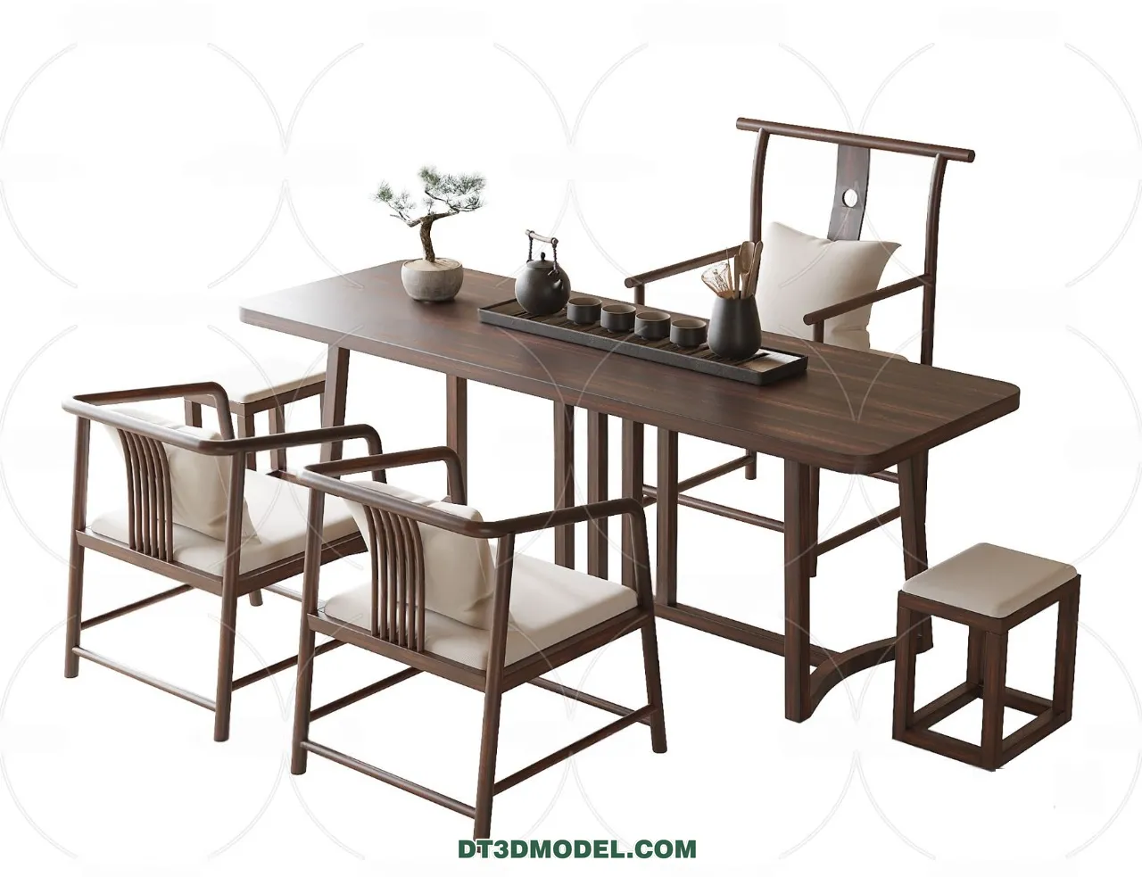 TEA TABLE – 3D Model For Interior Design – 188