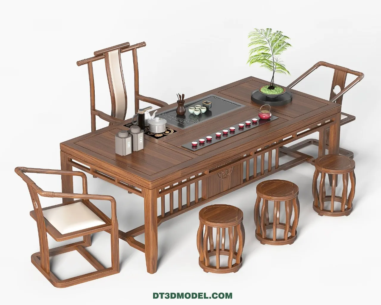 TEA TABLE – 3D Model For Interior Design – 189