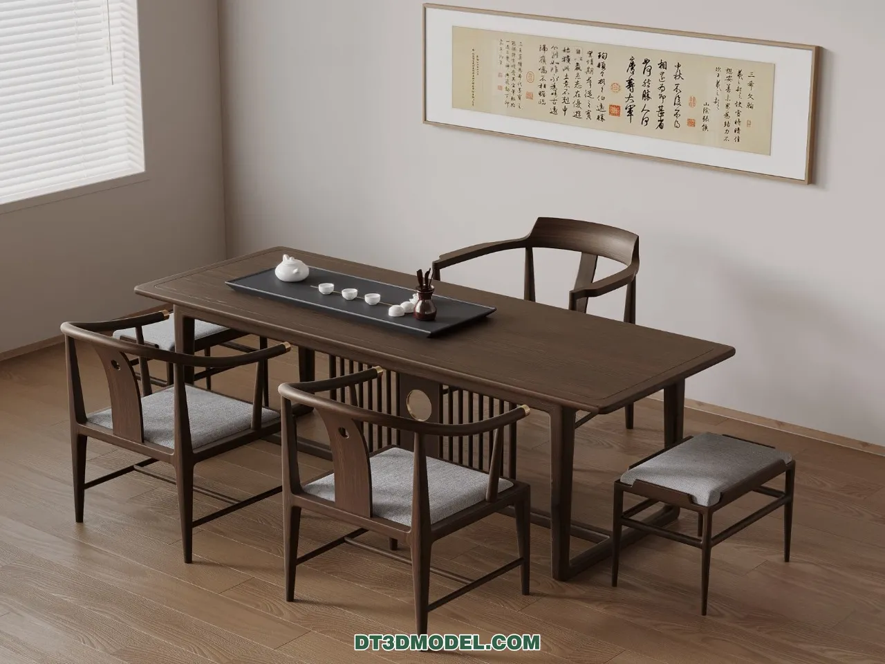 TEA TABLE – 3D Model For Interior Design – 191