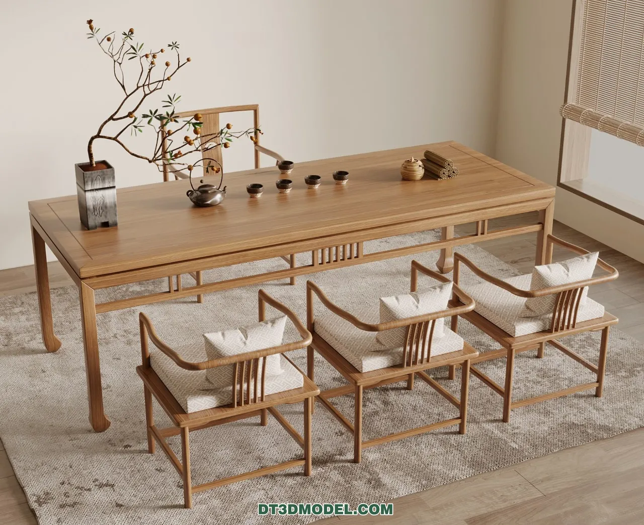 TEA TABLE – 3D Model For Interior Design – 193