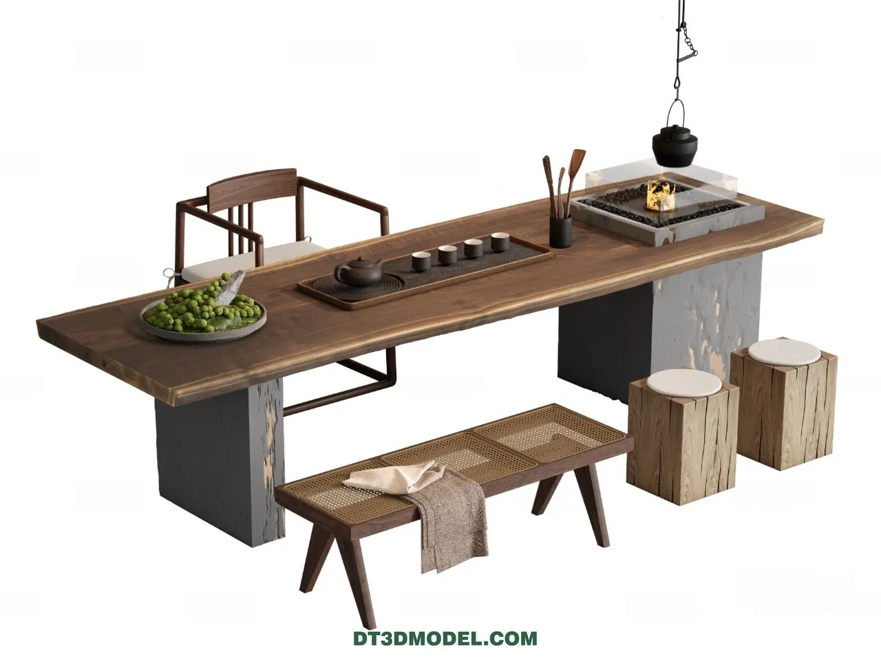 TEA TABLE – 3D Model For Interior Design – 197