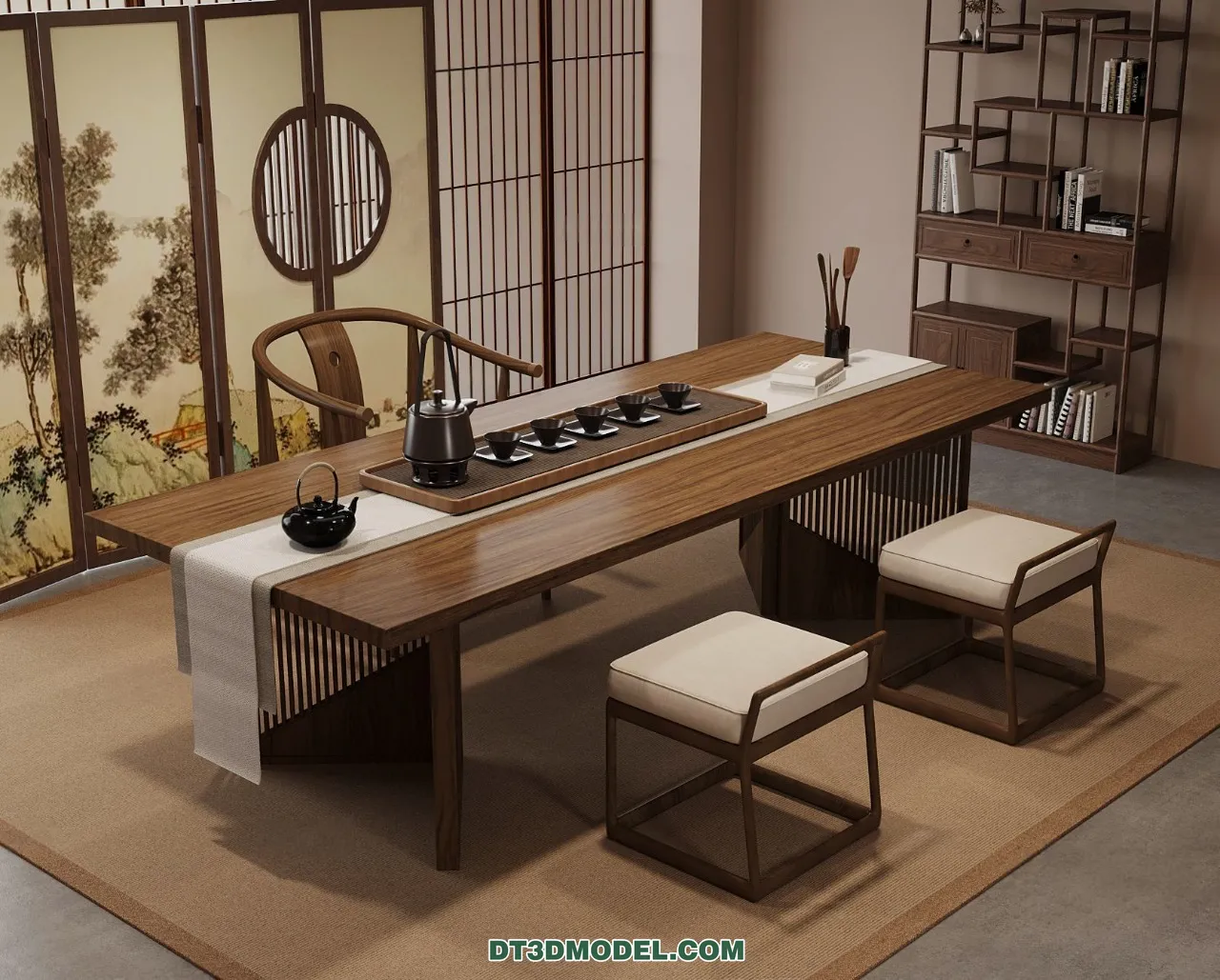 TEA TABLE – 3D Model For Interior Design – 201