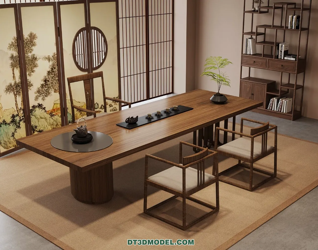 TEA TABLE – 3D Model For Interior Design – 202