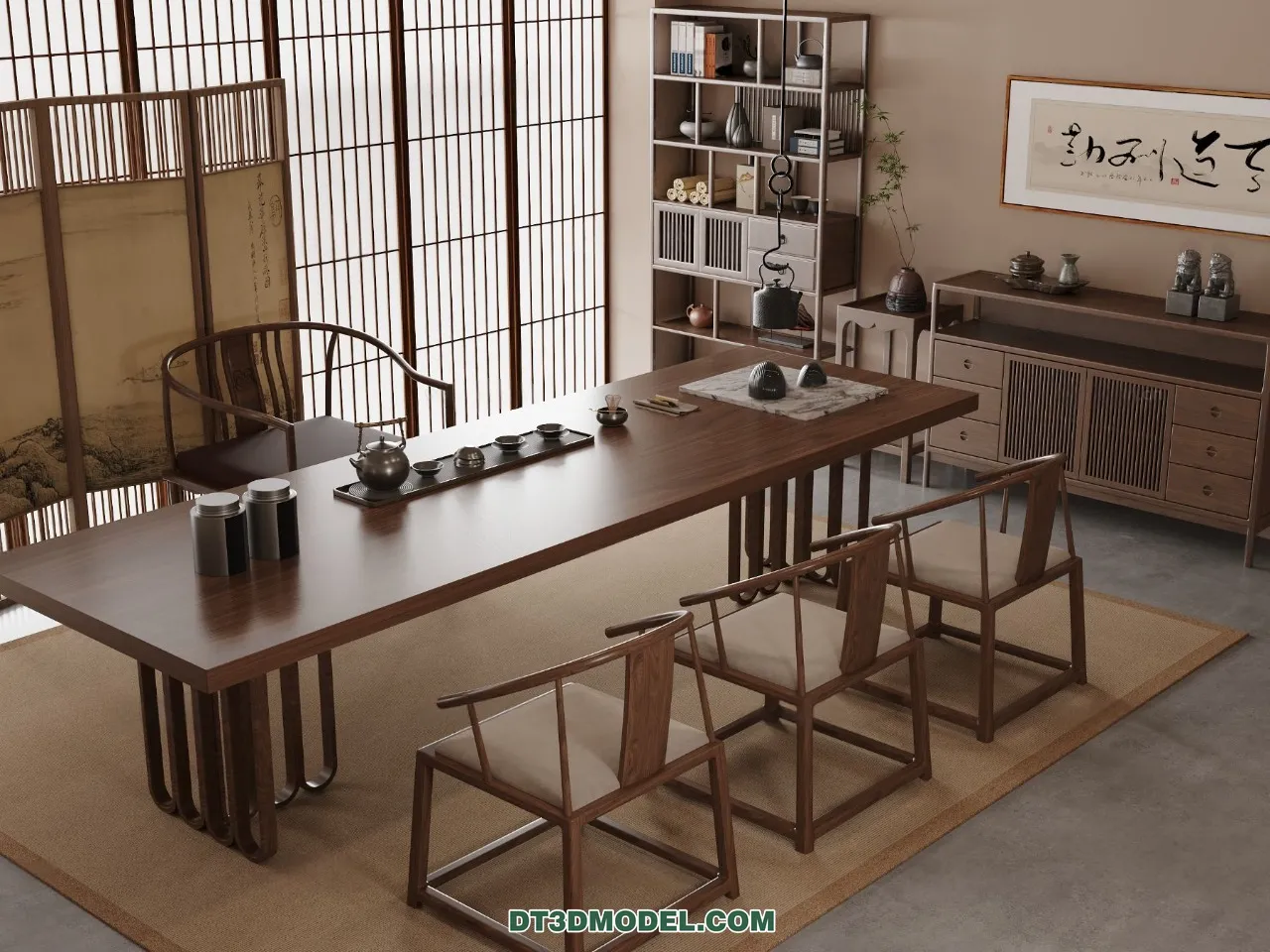 TEA TABLE – 3D Model For Interior Design – 205