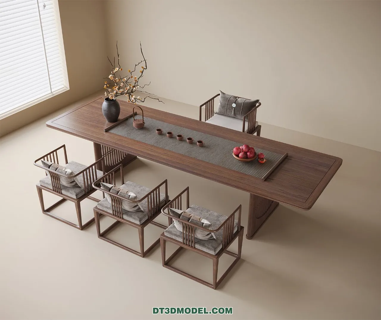 TEA TABLE – 3D Model For Interior Design – 206