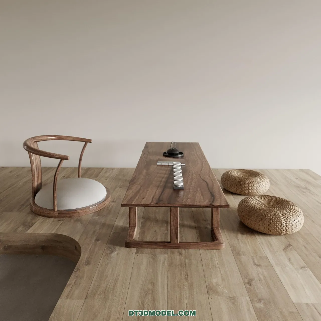 TEA TABLE – 3D Model For Interior Design – 213