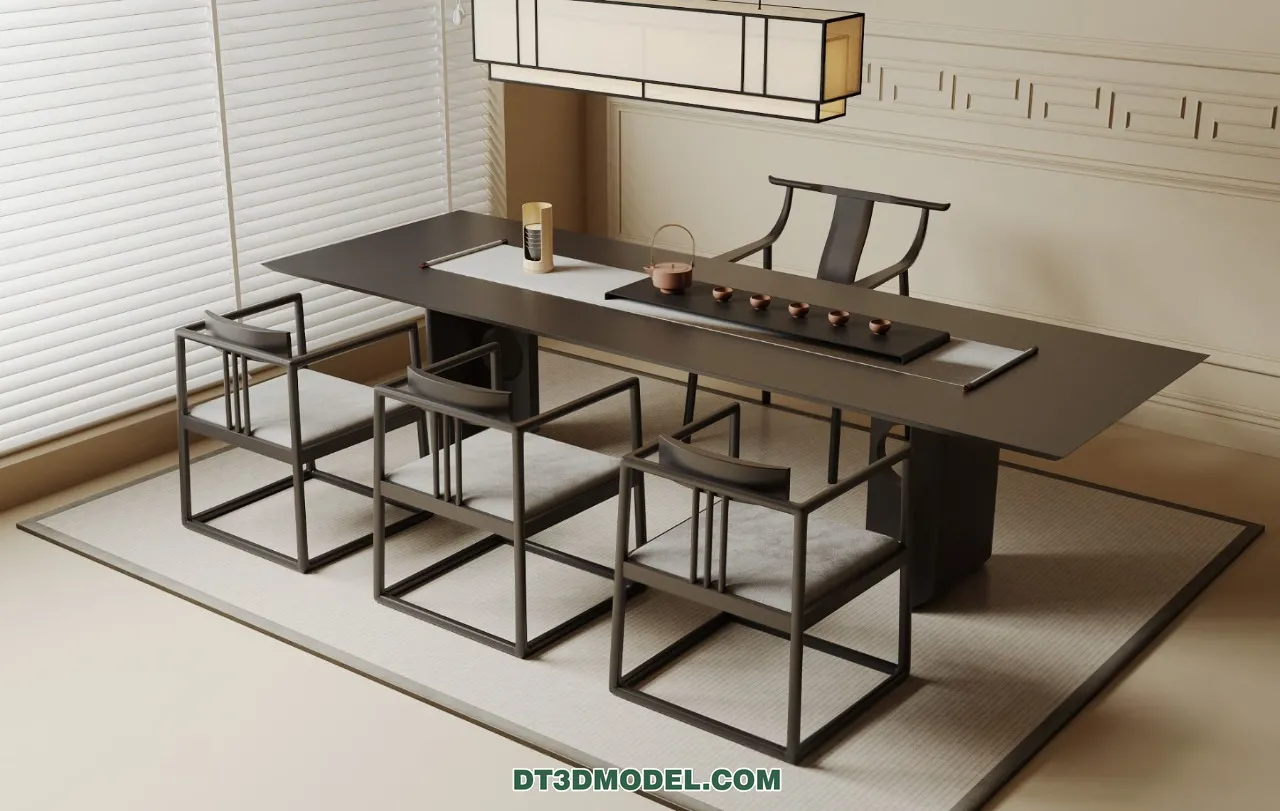 TEA TABLE – 3D Model For Interior Design – 214