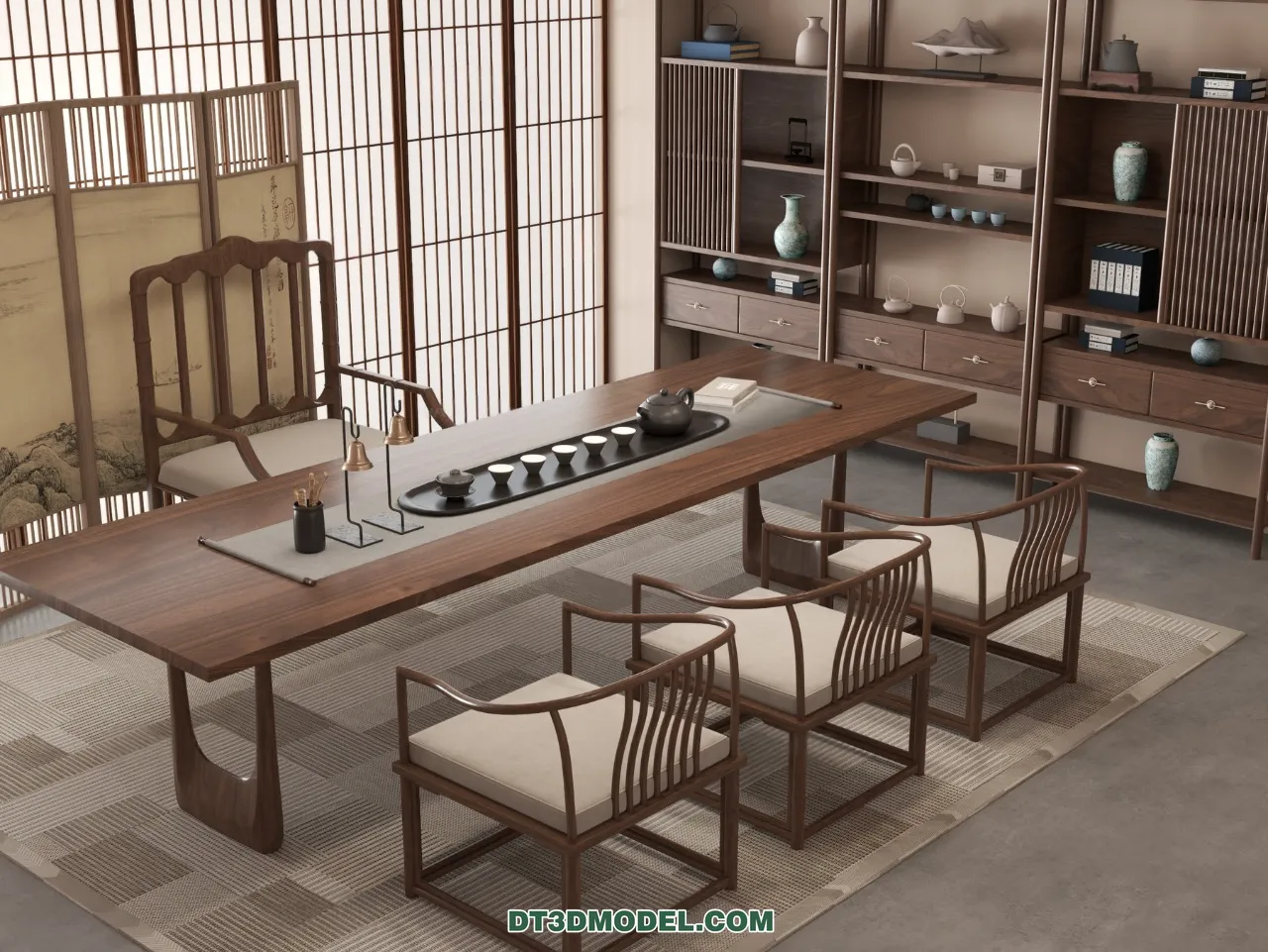 TEA TABLE – 3D Model For Interior Design – 217