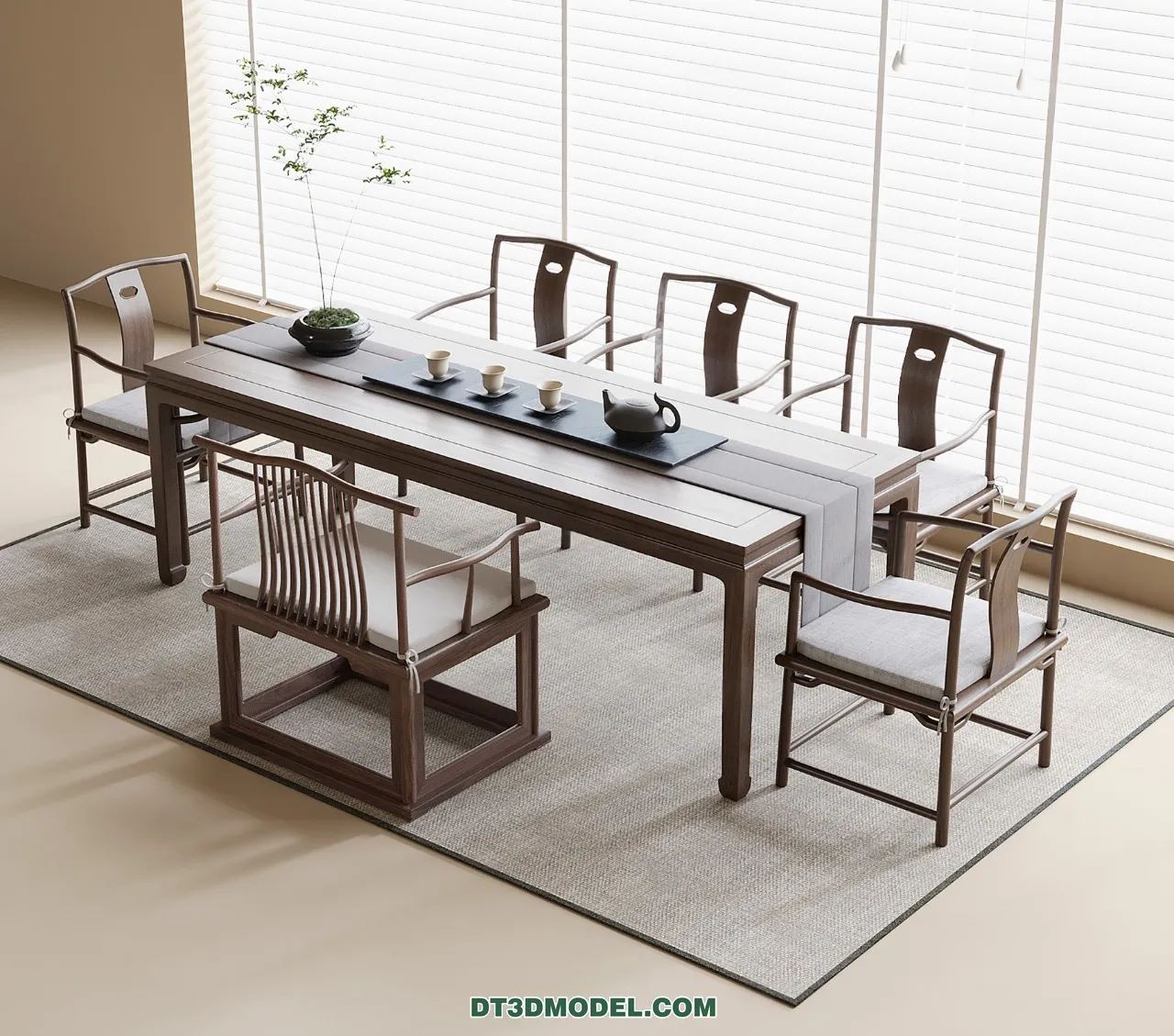 TEA TABLE – 3D Model For Interior Design – 220