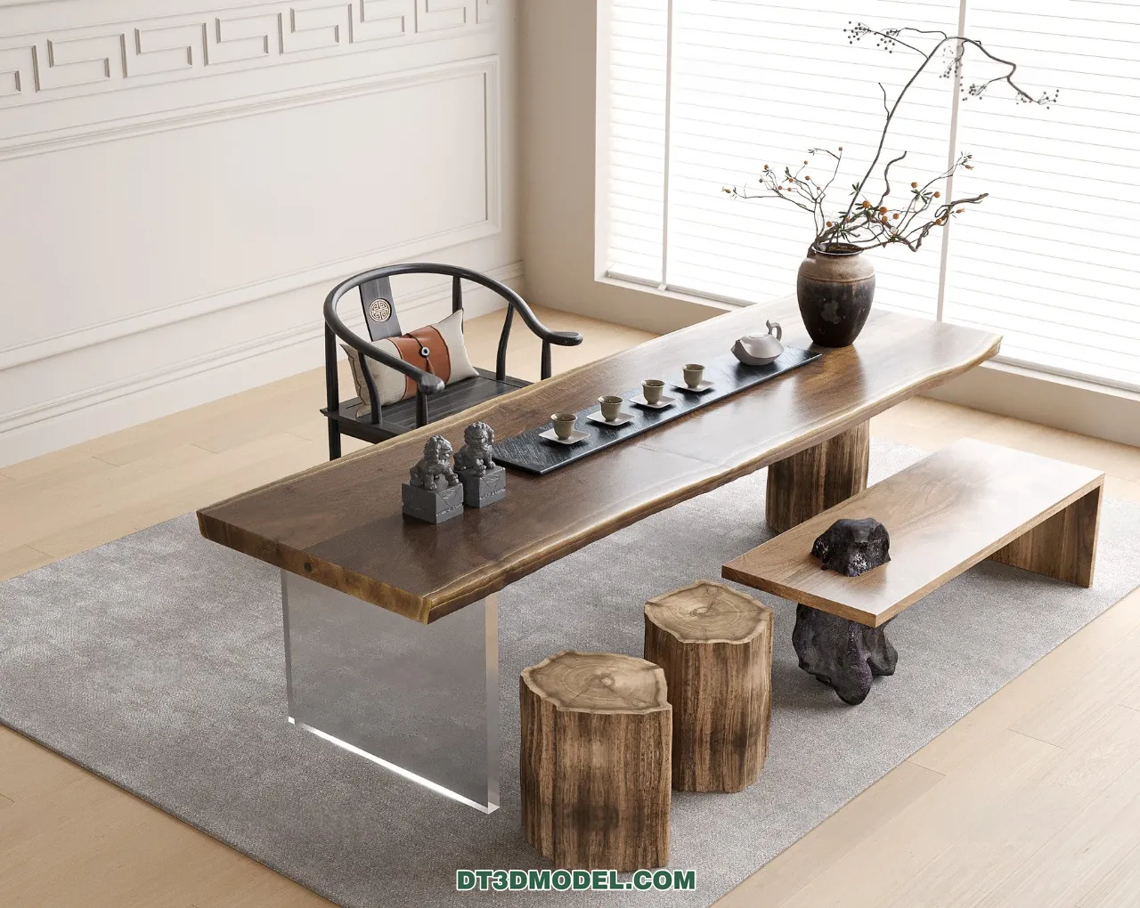 TEA TABLE – 3D Model For Interior Design – 221