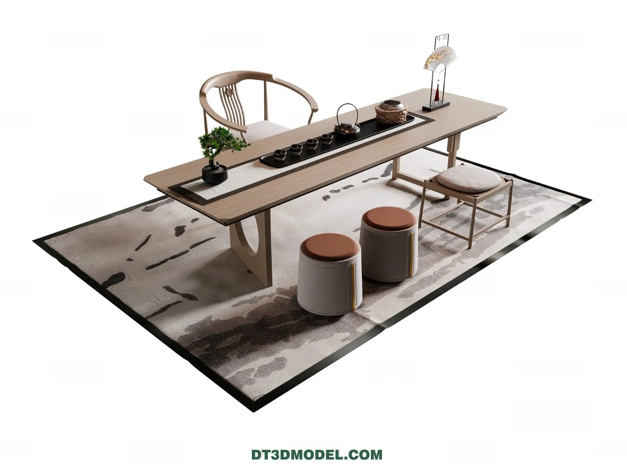 TEA TABLE – 3D Model For Interior Design – 230