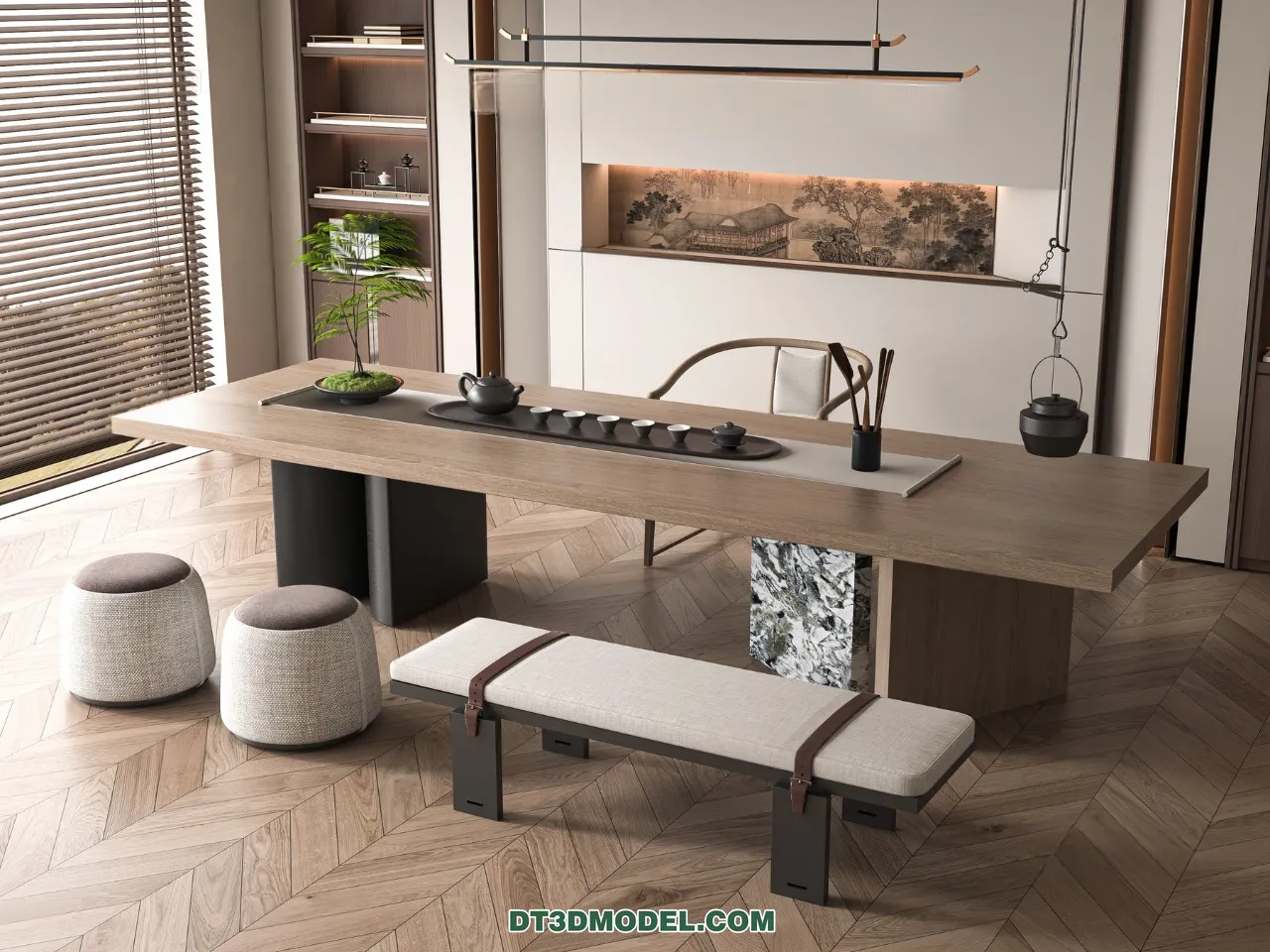 TEA TABLE – 3D Model For Interior Design – 234