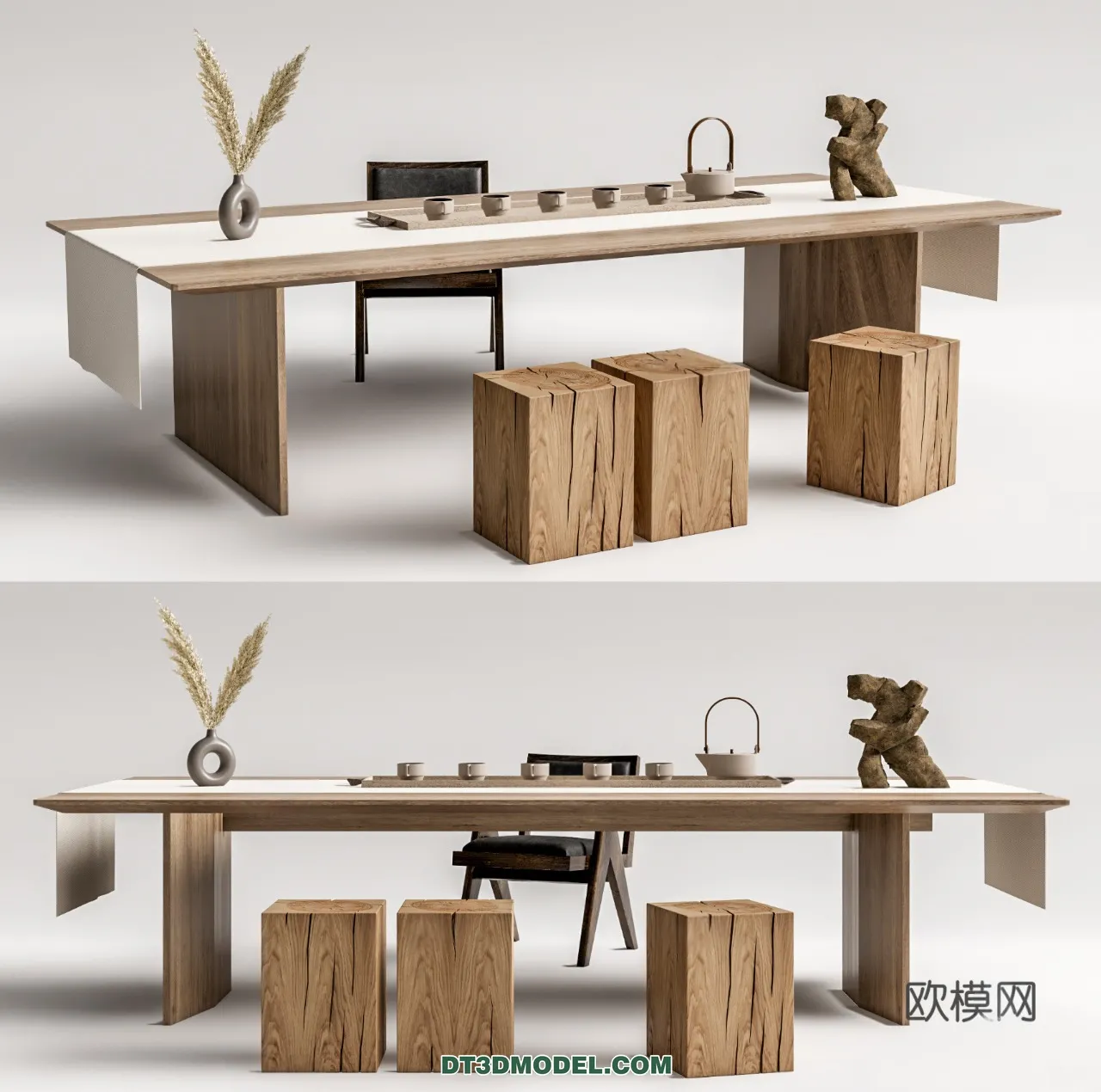 TEA TABLE – 3D Model For Interior Design – 238