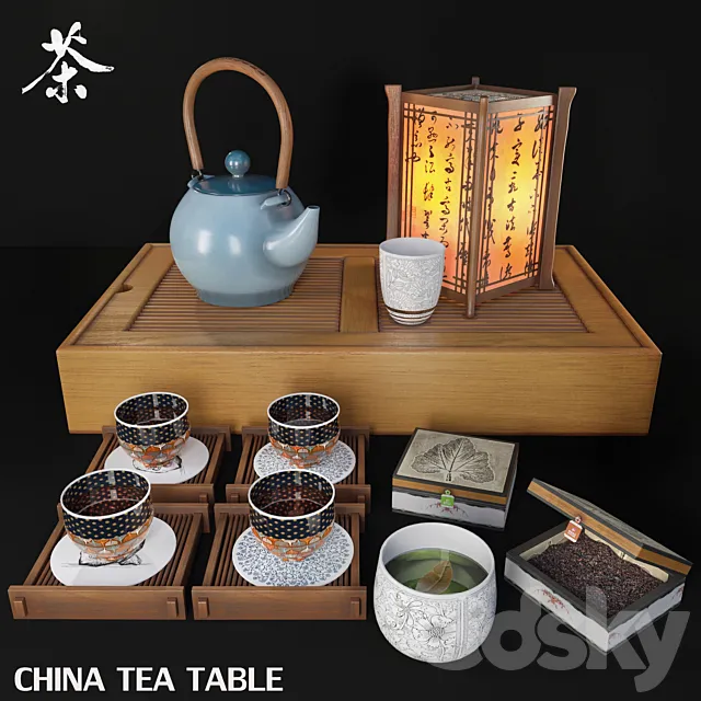 Tea Table: China 3DSMax File