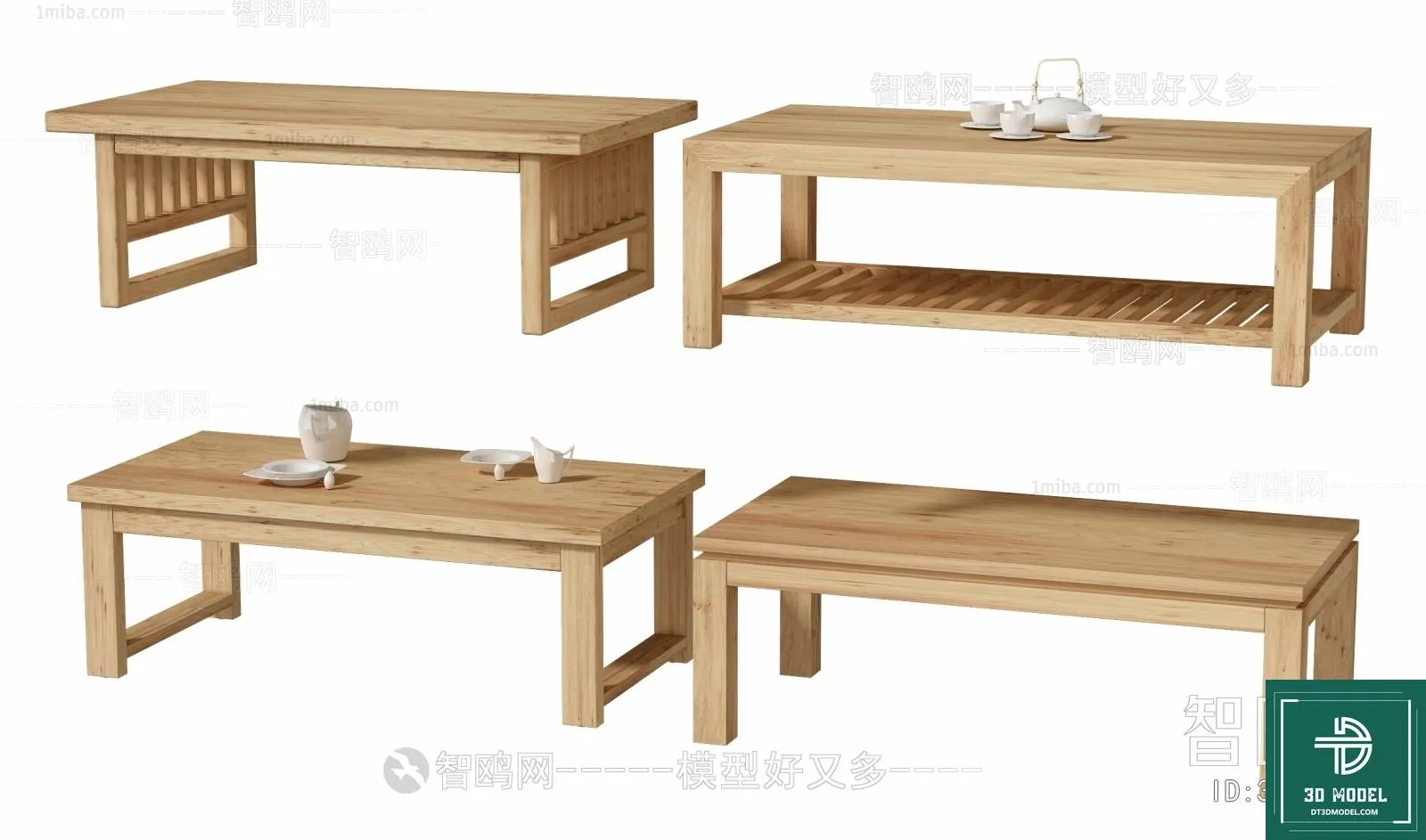 TEA TABLE – SOFA TABLE – 3D MODELS – 043