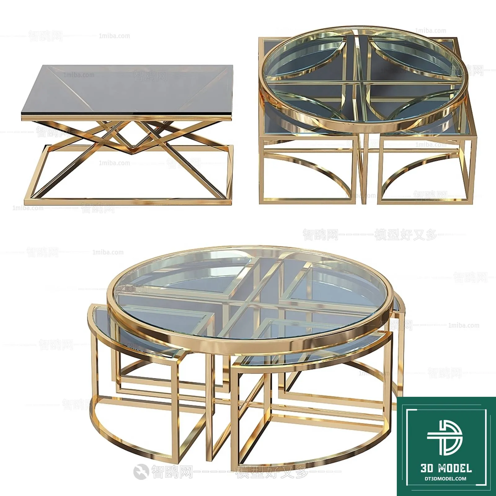 TEA TABLE – SOFA TABLE – 3D MODELS – 046