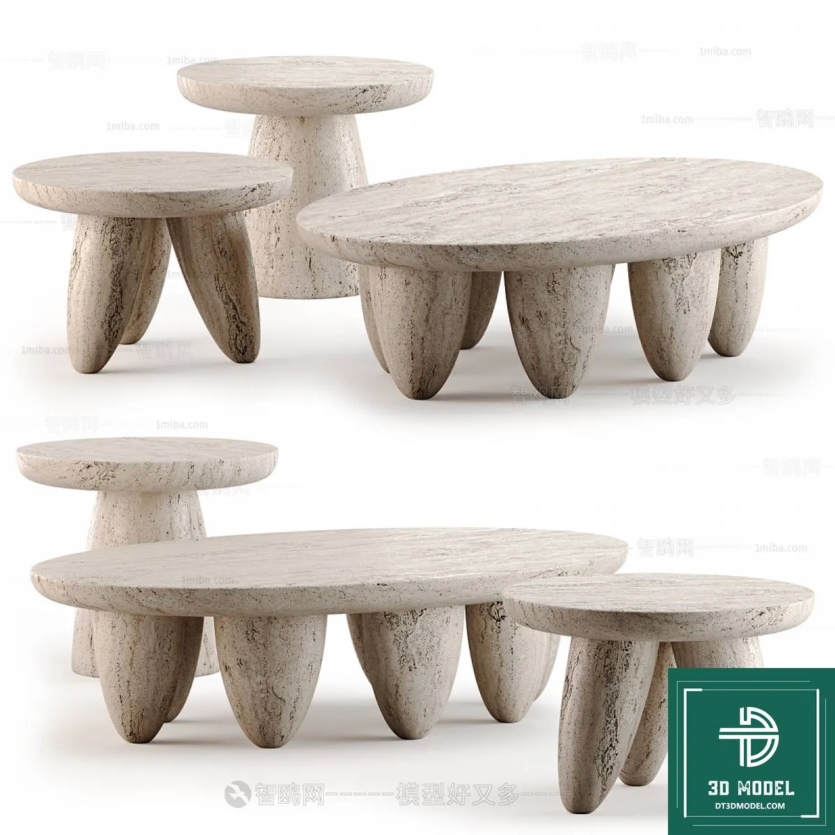 TEA TABLE – SOFA TABLE – 3D MODELS – 050
