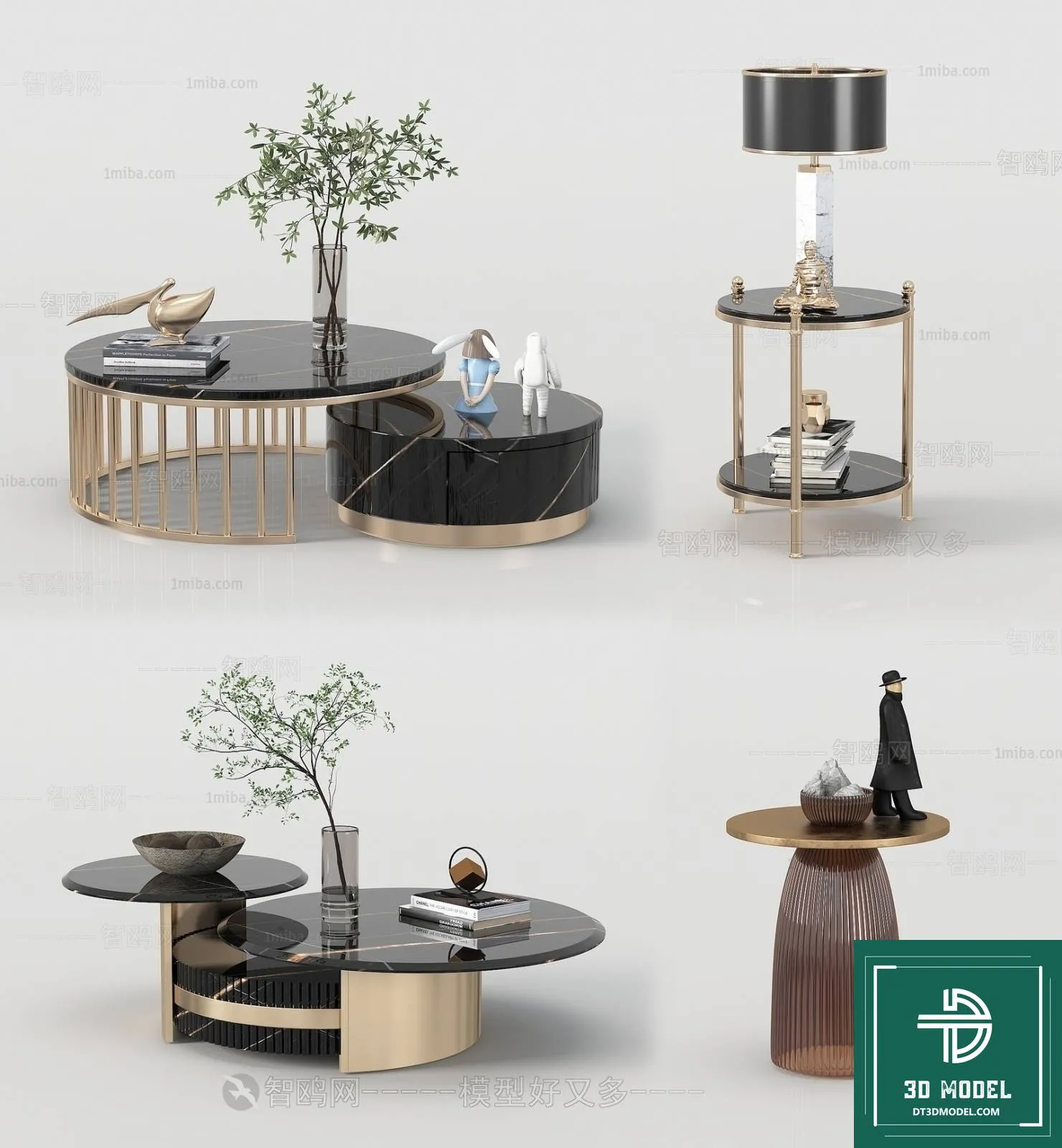 TEA TABLE – SOFA TABLE – 3D MODELS – 068