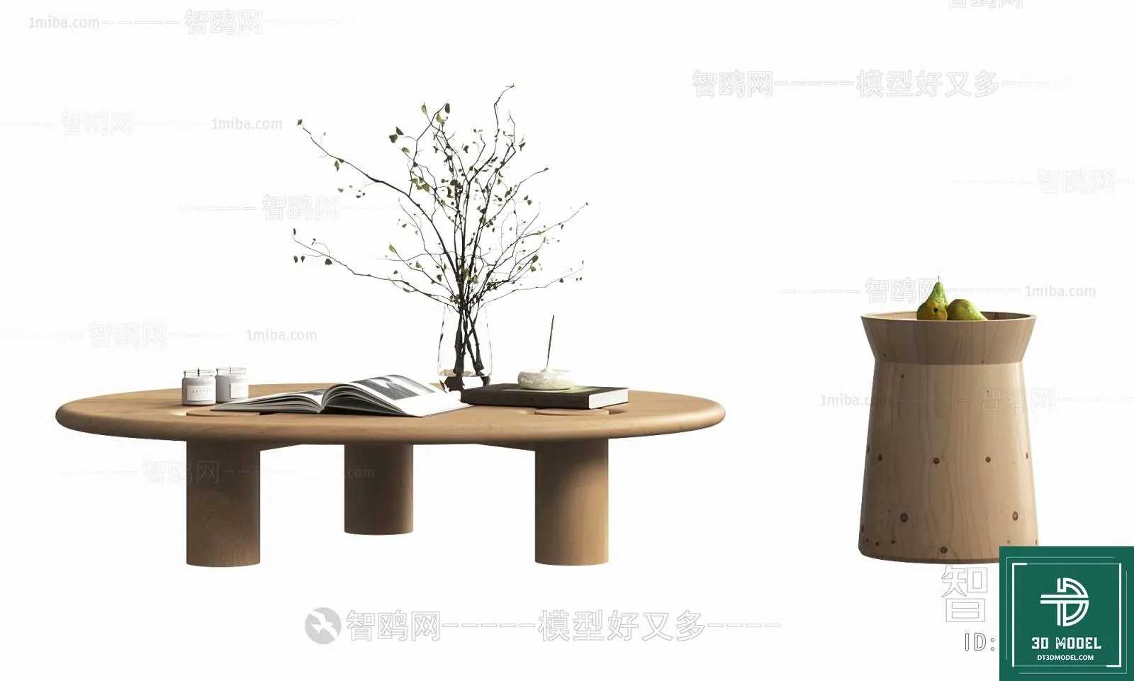 TEA TABLE – SOFA TABLE – 3D MODELS – 074