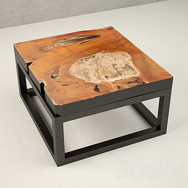 Teak Coffee Table 3DS Max Model