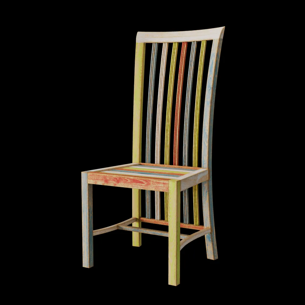 Teak House – Chair Bolero Painted 3ds Max