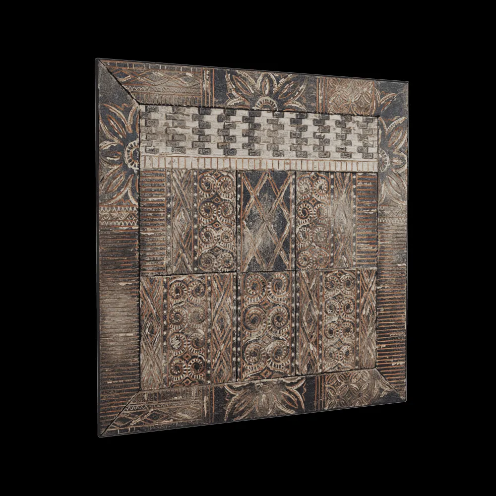 Teak House – Decorative panel Toraja 3ds Max