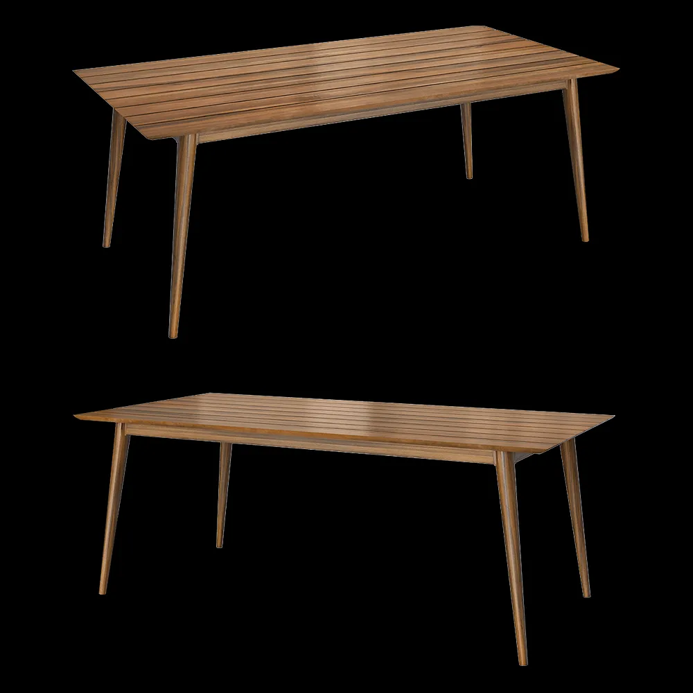 Teak House – Dining table Vintage 160 3ds Max