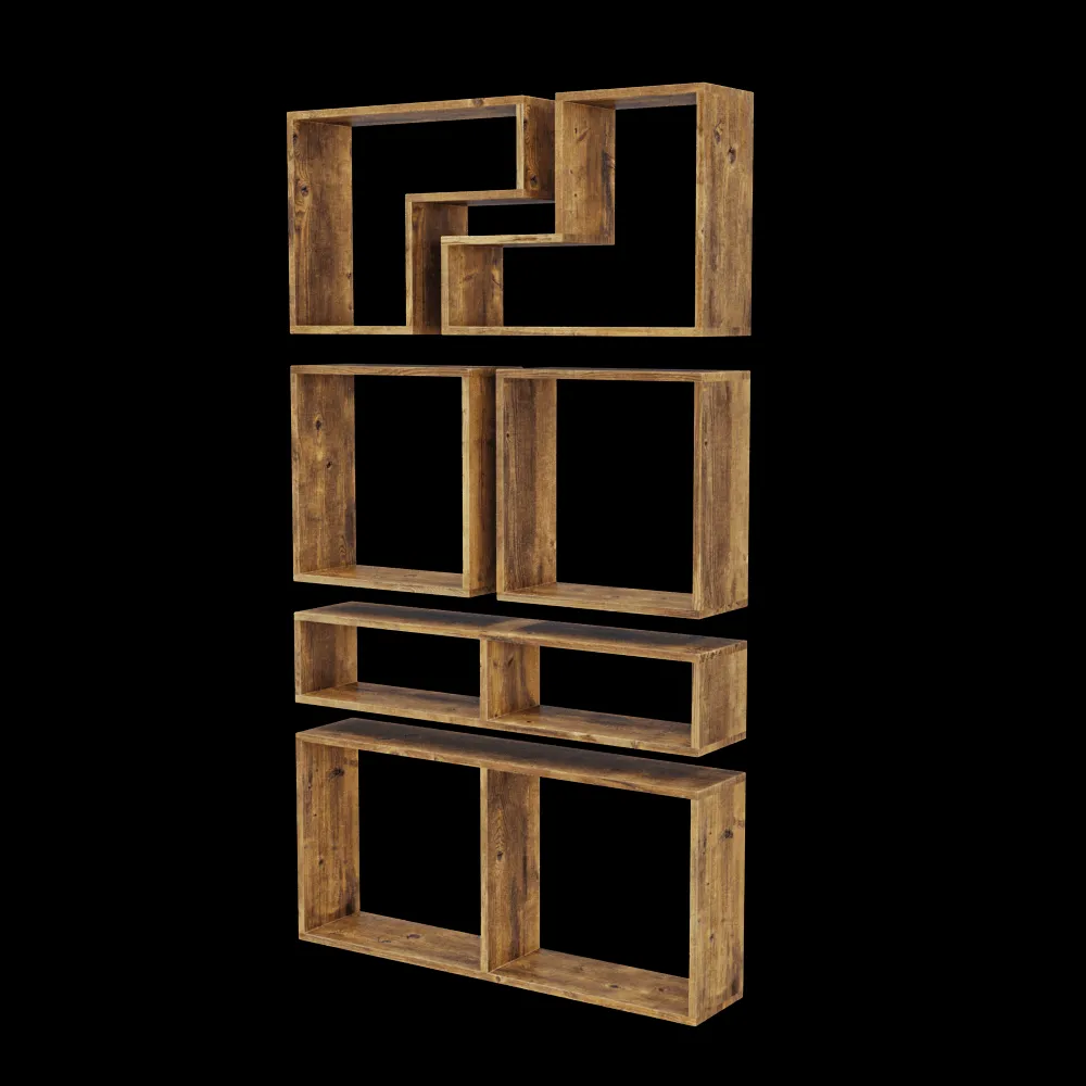Teak House – Shelves Solo 3ds Max