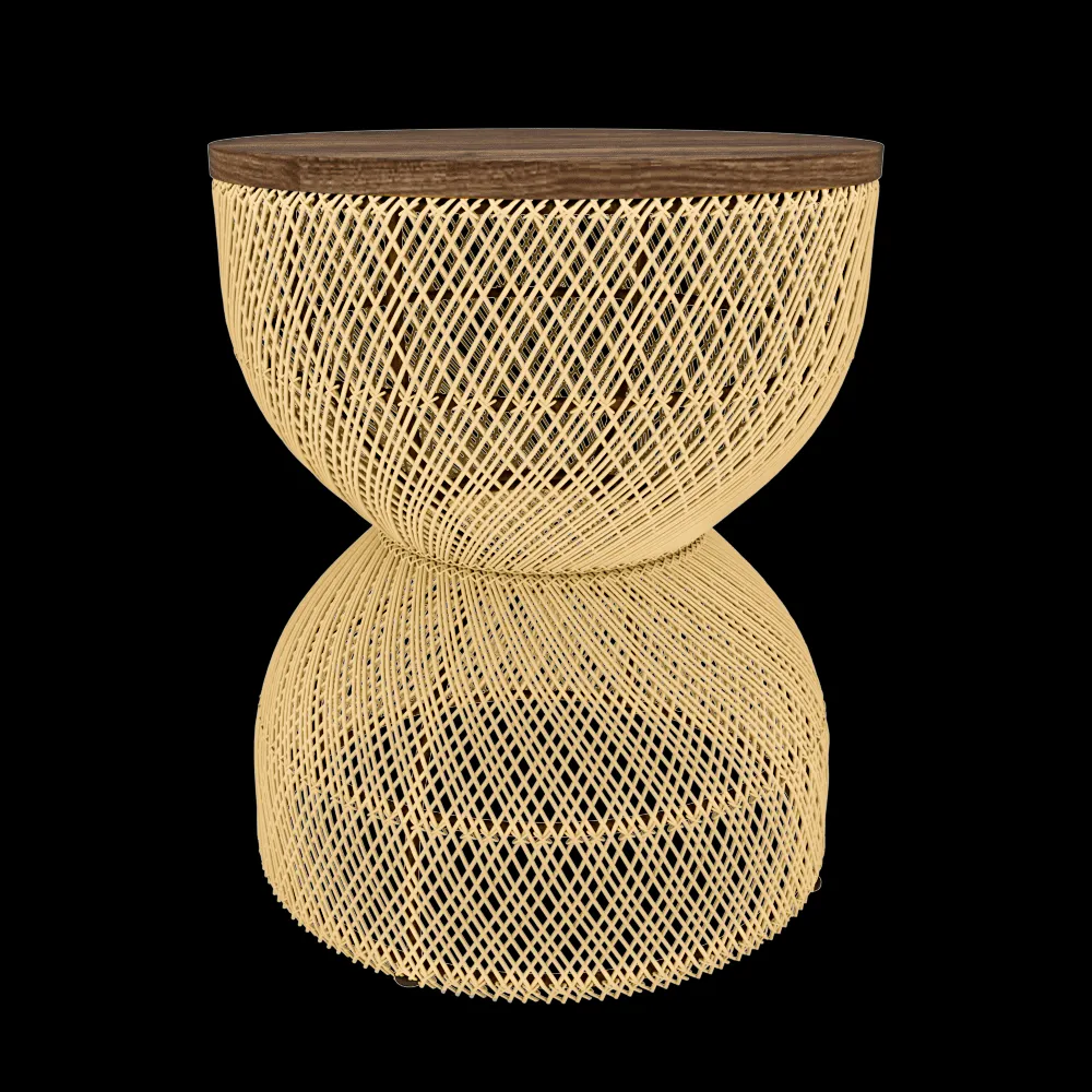 Teak House – Table Curve Natural 3ds Max