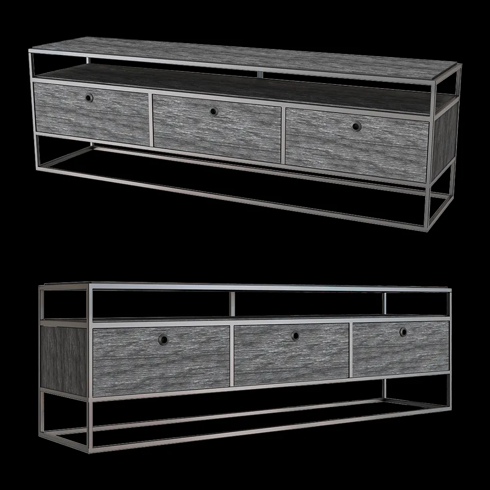 Teak House – TV cabinet Tuareg Black 175 3ds Max