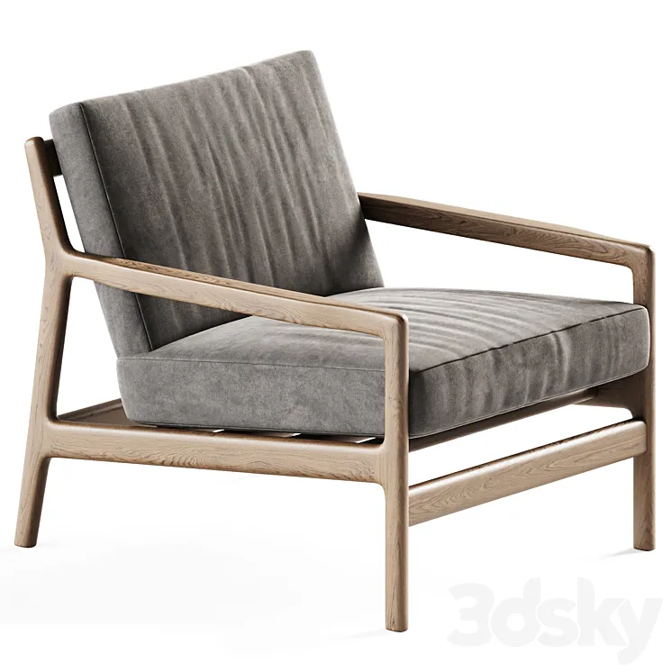 Teak Jack Outdoor Lounge Chair by Ethnicraft \/ Garden Chair 3DS Max